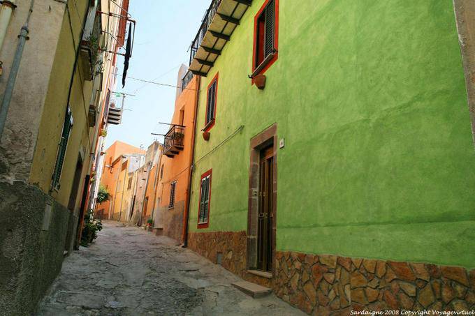 Bosa, via San Ignazio - Sardenha