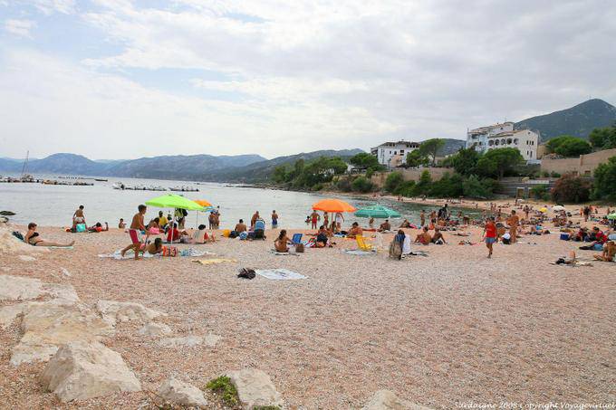 Calagonone, praia, Dorgali, Mar Tirreno - Sardenha