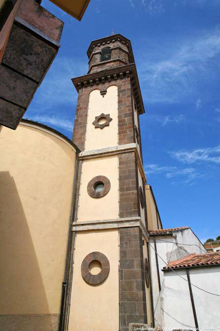 Chiaramonti Tzaramonte torre do sino da igreja - Sardenha