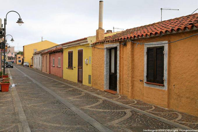 Golfo Aranci casas de pescadores - Sardenha