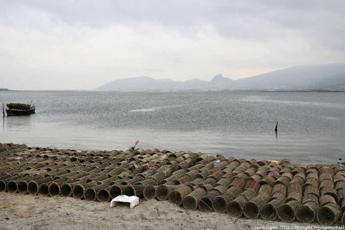 Marceddi, armários de pesca de espera - Sardenha