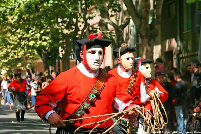 Nuoro, Festa del Redentore, pesquisa vítima Maschere Mamoiada - Sardenha