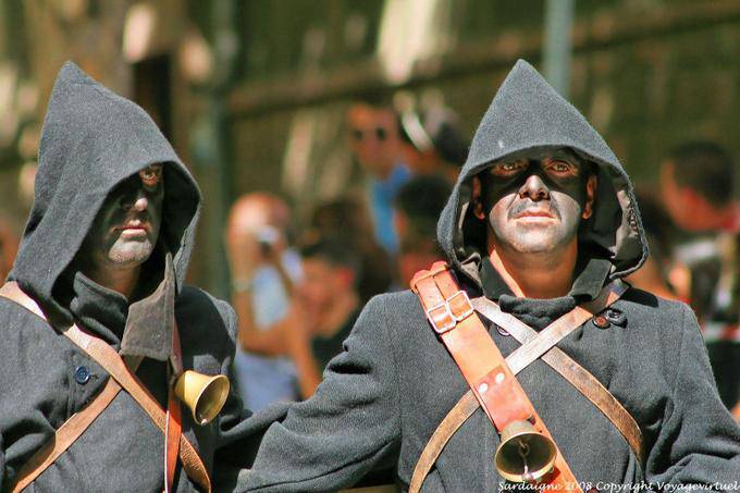 Nuoro, Festa del Redentore, os menores Barbagia, olhe sob manto - Sardenha