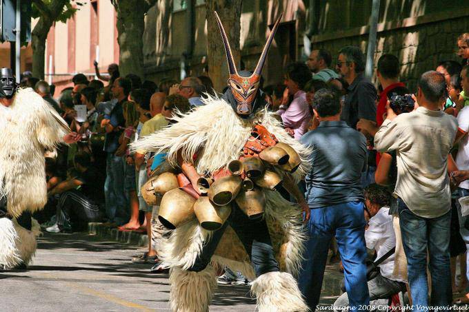 Nuoro, Festa del Redentore, sos Merdules Bezzos de Otzana, apontou chifres - Sardenha