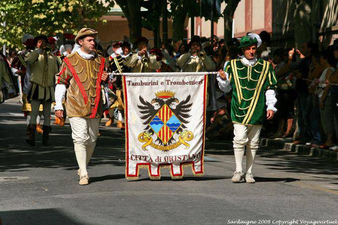 Nuoro, Festa del Redentore, Tamburini e trombettieri Oristano - Sardenha