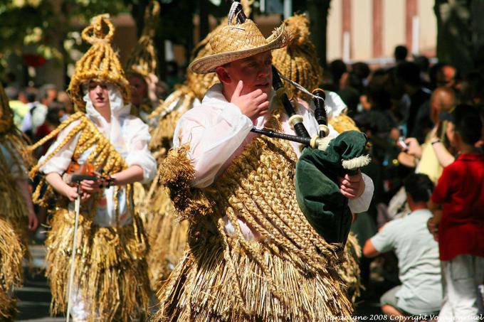 Nuoro, Festa del Redentore, planta tradicional gaita roupas - Sardenha