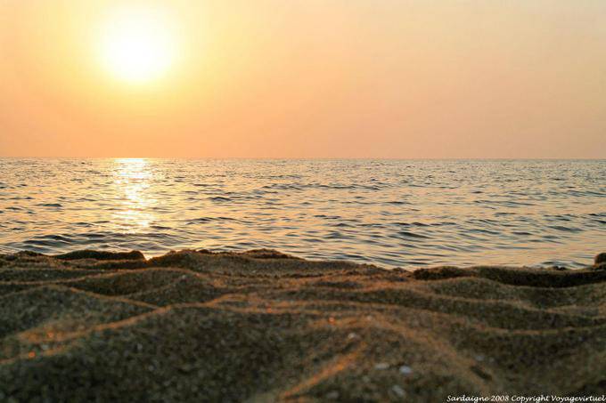Porto Alabe, Tresnuraghes, pôr do sol - Sardenha