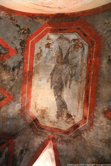 De Santa Giusta, detalhe Pintadas Tecto da Basílica - Sardenha