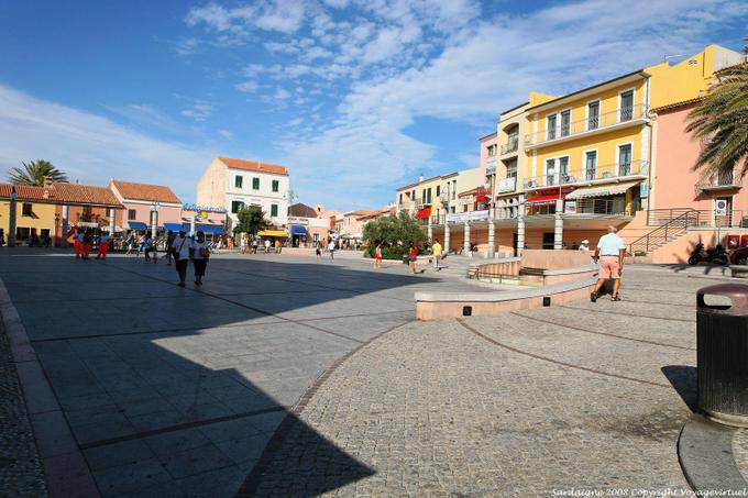 Santa Teresa di Gallura, Piazza Carlo Alberto - Sardenha
