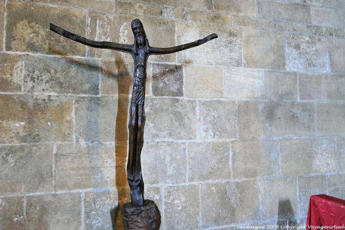 Thiesi Mosteiro Beneditino de St. Peter Sorres Cristo escultura - Sardenha