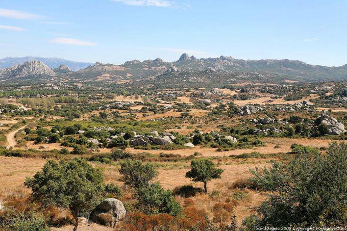 Valle della Luna, panorama, Aggius - Sardenha