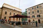 Alghero, Piazza del Teatro Placa Bisbe, Sardenha.