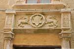 Frontão, Palazzo Machin, via Principe Umberto, Alghero, Sardenha.