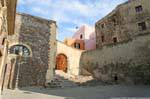 Castelsardo, Centro Storico via o Scaletta, Sardenha.