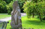 Chiaramonti estátua no parque Vacca Giorgio, Sardenha.