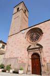 Gavoi, chiese San Gavino, a torre do sino, Sardenha.
