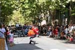 Nuoro, Festa del Redentore, Maschere Mamoiada sendo tomadas, Sardenha.
