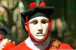 Nuoro, Festa del Redentore, Maschere Mamoiada rosto sem olhos, Sardenha.