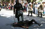 Nuoro, Festa del Redentore, Sonaggiaose Surzu Ortueri, pé sobre a besta, Sardenha.