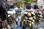 Nuoro, Festa del Redentore, Sonaggiaose Surzu Ortueri, vista dorsal, Sardenha.