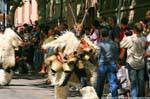 Nuoro, Festa del Redentore, sos Merdules Bezzos de Otzana, apontou chifres, Sardenha.