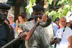 Nuoro, Festa del Redentore, sos Merdules Bezzos do homem chifre Otzana, Sardenha.
