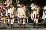 Nuoro, Festa del Redentore, Tamburini e Trombettieri Oristano, trompetistas, Sardenha.