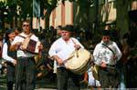 Nuoro, Festa del Redentore, Tamburinos Gavoi, tambor e triângulo, Sardenha.