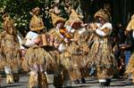 Nuoro, Festa del Redentore, vestido tradicional vegetal, Sardenha.