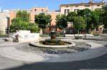 Nuoro fonte na Piazza Vittorio Emanuele, Sardenha.