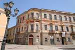Oristano, Piazza Eleonora, Corrias palazzo, Sardenha.