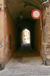 Sassari, Corso Vittorio Emanuele II, arcada, Sardenha.