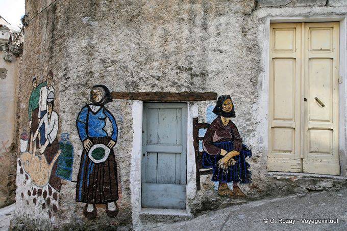 Orgosolo, as duas mulheres da Via G. Corraine - Sardenha