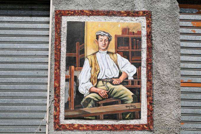 Romana, o retrato de um homem, murais - Sardenha