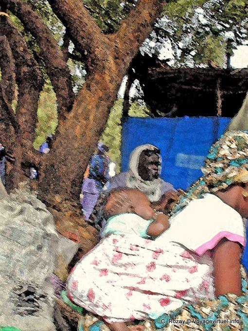 Porto criança tradicional Foundiougne - Senegal