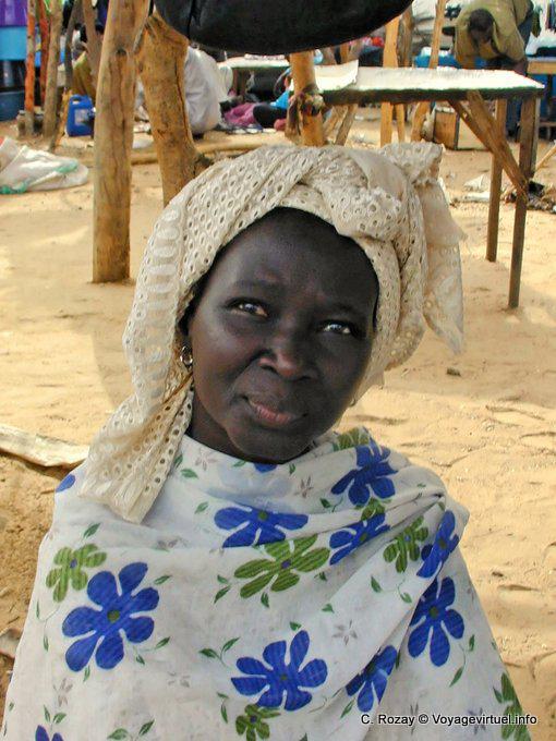 Retrato de um comerciante, Mercado Foundiougne - Senegal