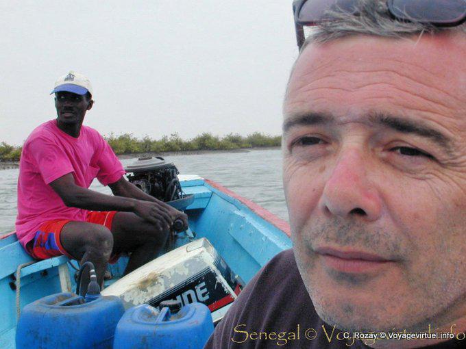Retrato no barco - Sine Saloum - Senegal