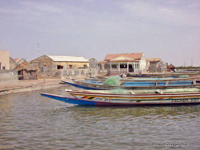 Porta de pesca sul de Foundiougne em Sine Saloum - Senegal