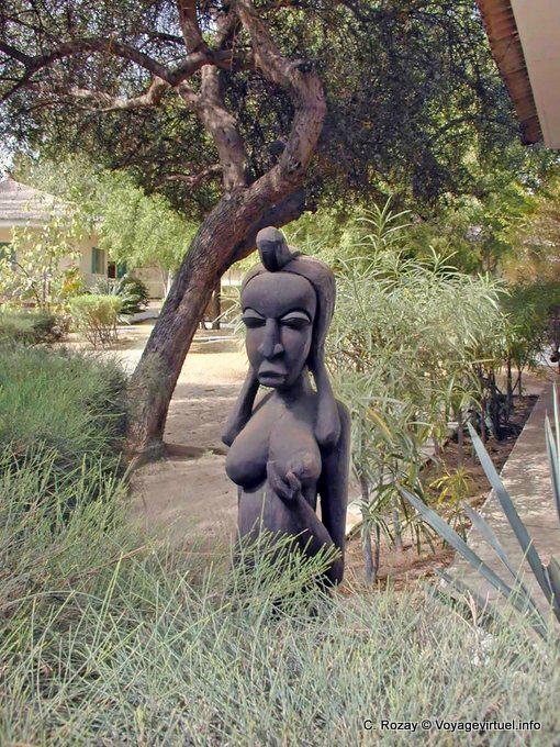 Em topless cabeça Wood (escultura) - Senegal