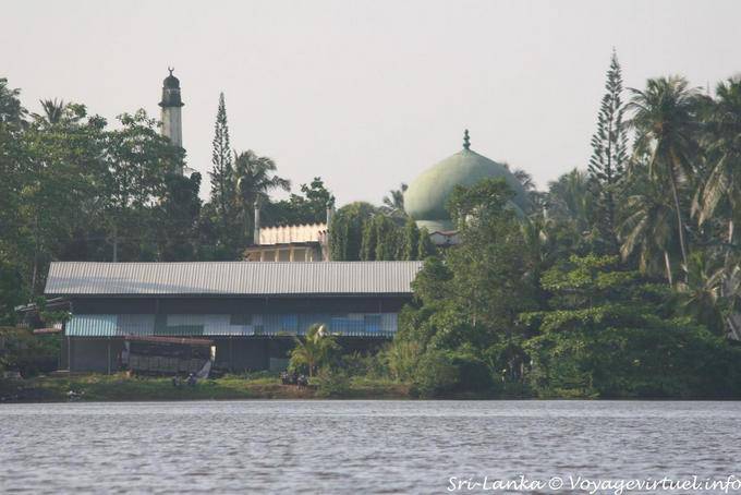 Mesquita Dharga cidade, em torno de Beruwela - Ceilão Sri Lanca