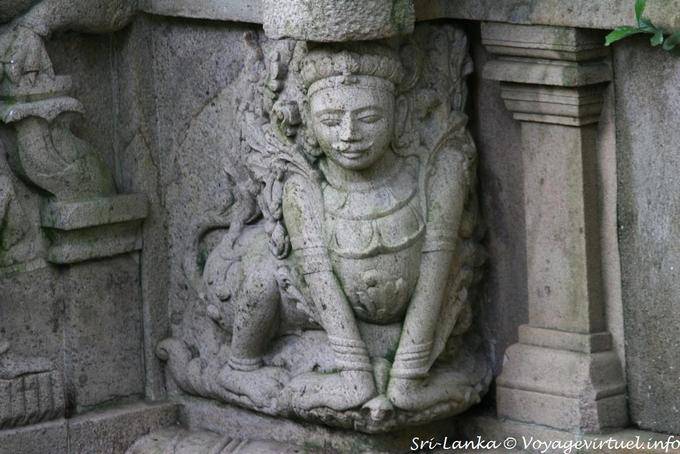 Retendo Escultura, Dalada Maligawa, Kandy - Ceilão Sri Lanca