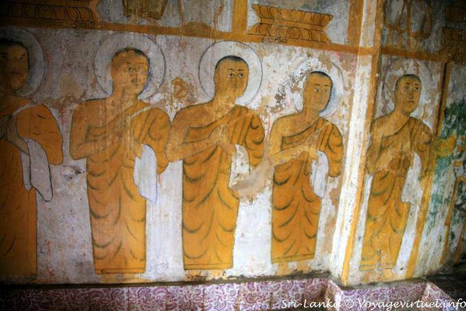 Fresco Gadaladeniya Temple, Pilimathalawa para Kandy - Ceilão Sri Lanca