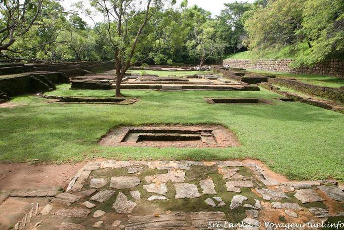 Um dos terraços Sigiriya - Ceilão Sri Lanca