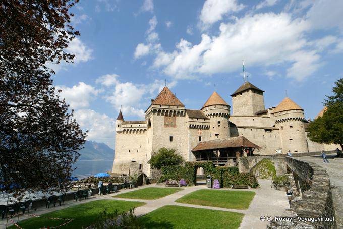 Castelo de Chillon e Jardim, Montreux - A Suíça