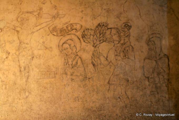 Queimando em um subterrâneo, Castelo de Chillon, Montreux - A Suíça