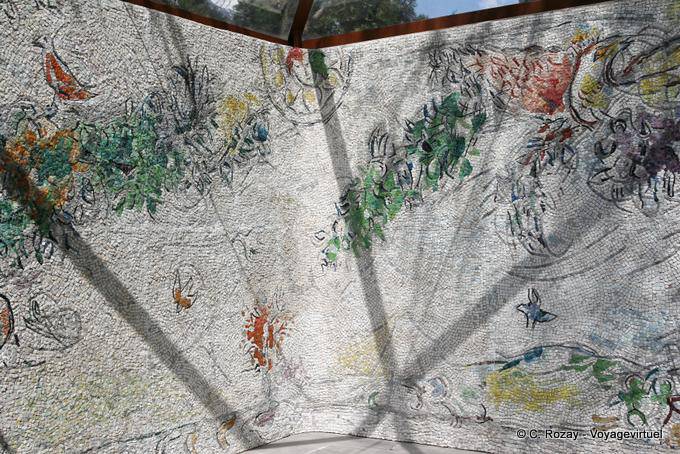 O mosaico Tribunal, Chagall, Fundação Gianadda - A Suíça