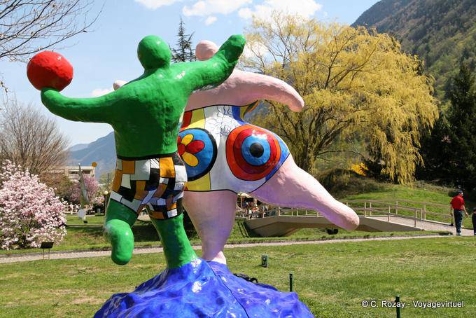 Niki de Saint Phalle, outro ponto de vista de banhistas, Martigny, Gianadda fundação - A Suíça