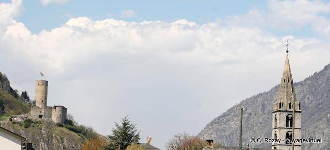 A torre forte e sino, Martigny - A Suíça