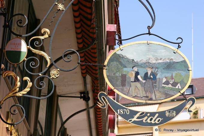 Liberdade e terra natal, sinal de idade, Vevey - A Suíça