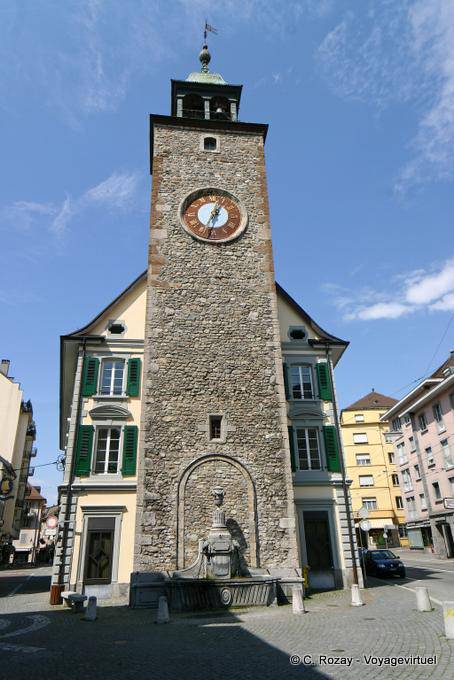A Torre do Relógio, Vevey - A Suíça